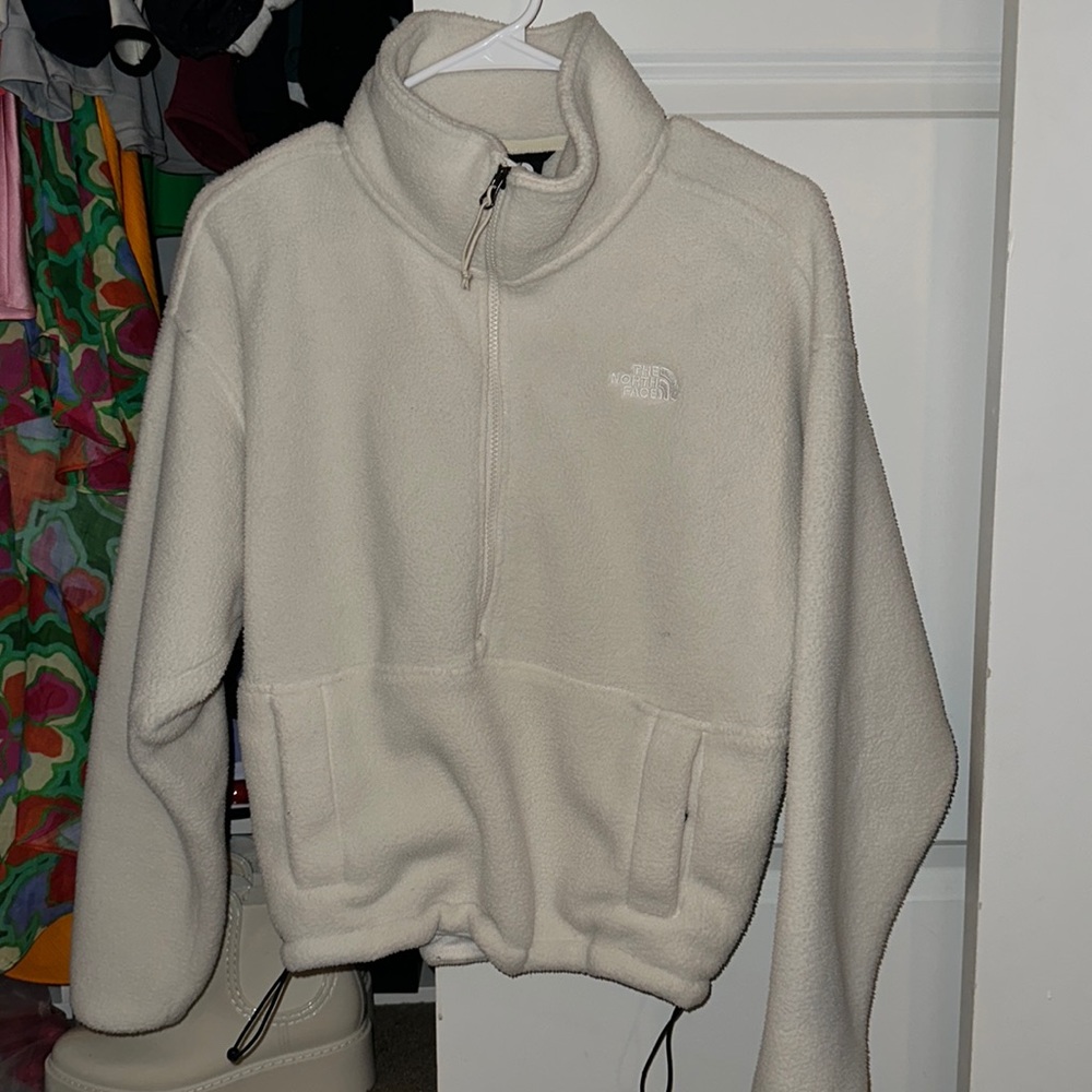 The North Face Women’s Quarter Zip Fleece , Cream Color